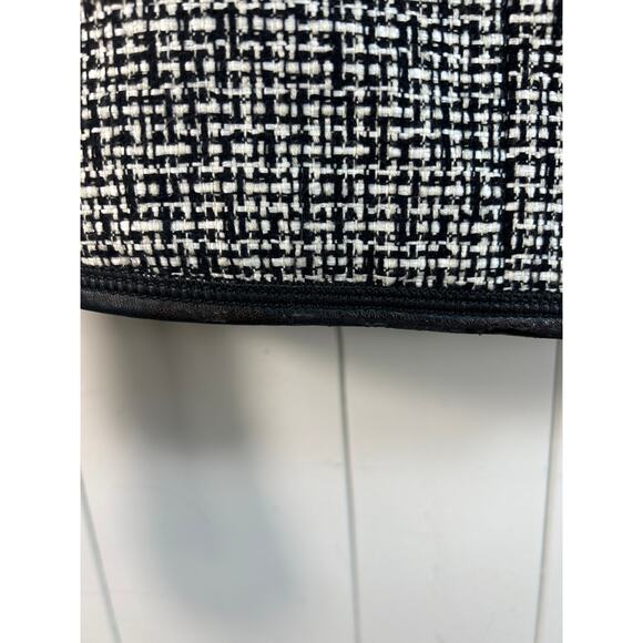 Lafayette 148 New York Black Multi Caridee Weave Blazer Black/white Size M - Picture 7 of 8